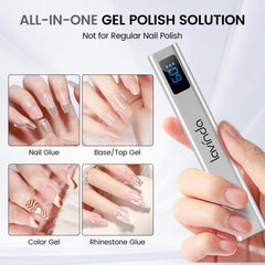 Lavinda base coat quick-dry mode supports faster curing of base coats and gels.