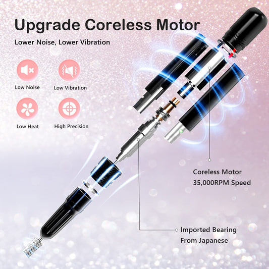 Lavinda cordless nail file portable design for on the go nail care