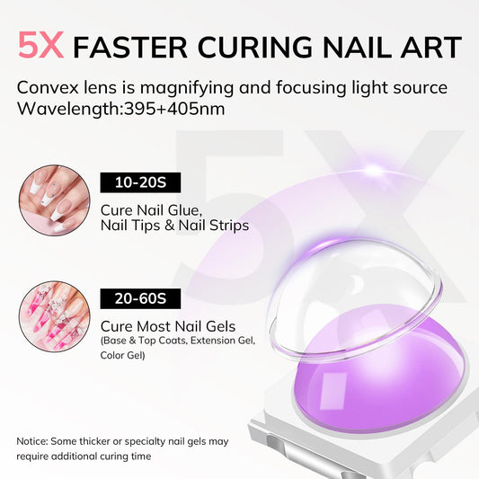 Lavinda nail lamp with LCD display for easy timing and consistent gel curing.