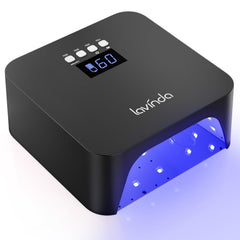 Lavinda NovaGlow Black front view for quick, even gel nail curing at home.