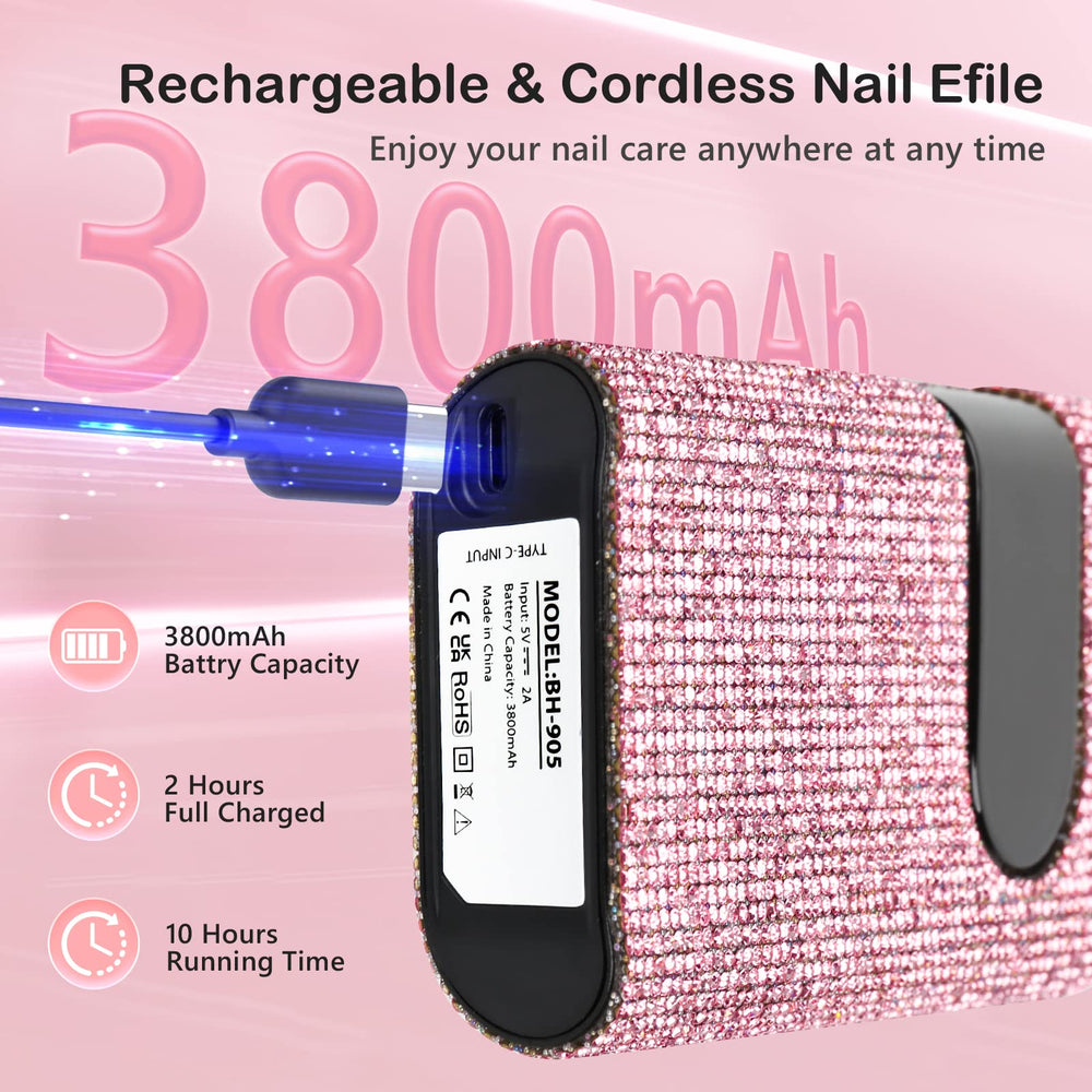 Lavinda rechargeable nail drill portable battery for travel touch ups