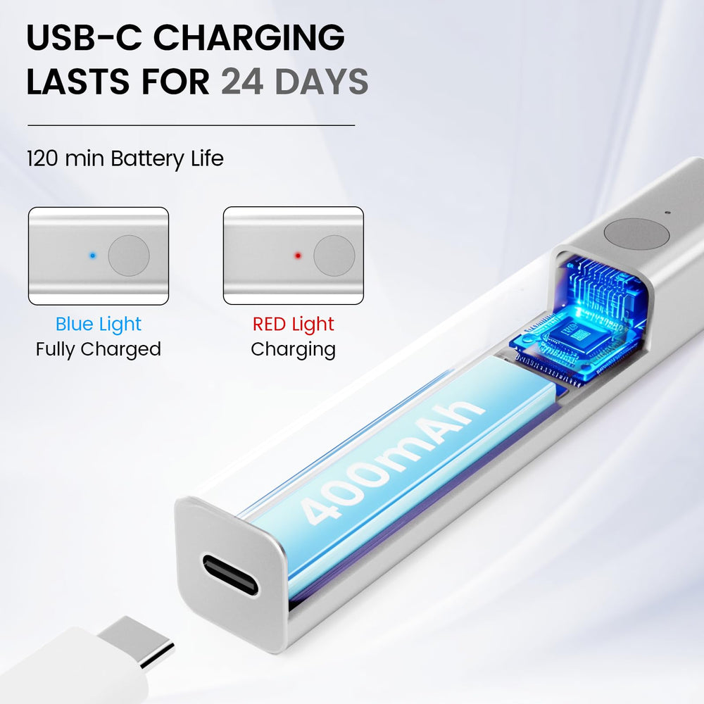 Lavinda rechargeable UV LED nail lamp with USB charging for flexible workspace use.