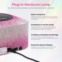Lavinda UV nail lamp detachable base for versatile setup and easy cleaning.