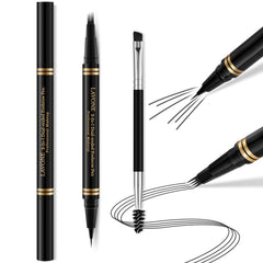 LAVONE 2in1 eyebrow pen with 4-tip microblade for natural brows