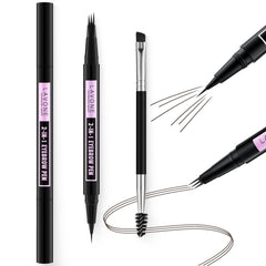 LAVONE brow pen with 3-tip microblade for natural, fuller brows.