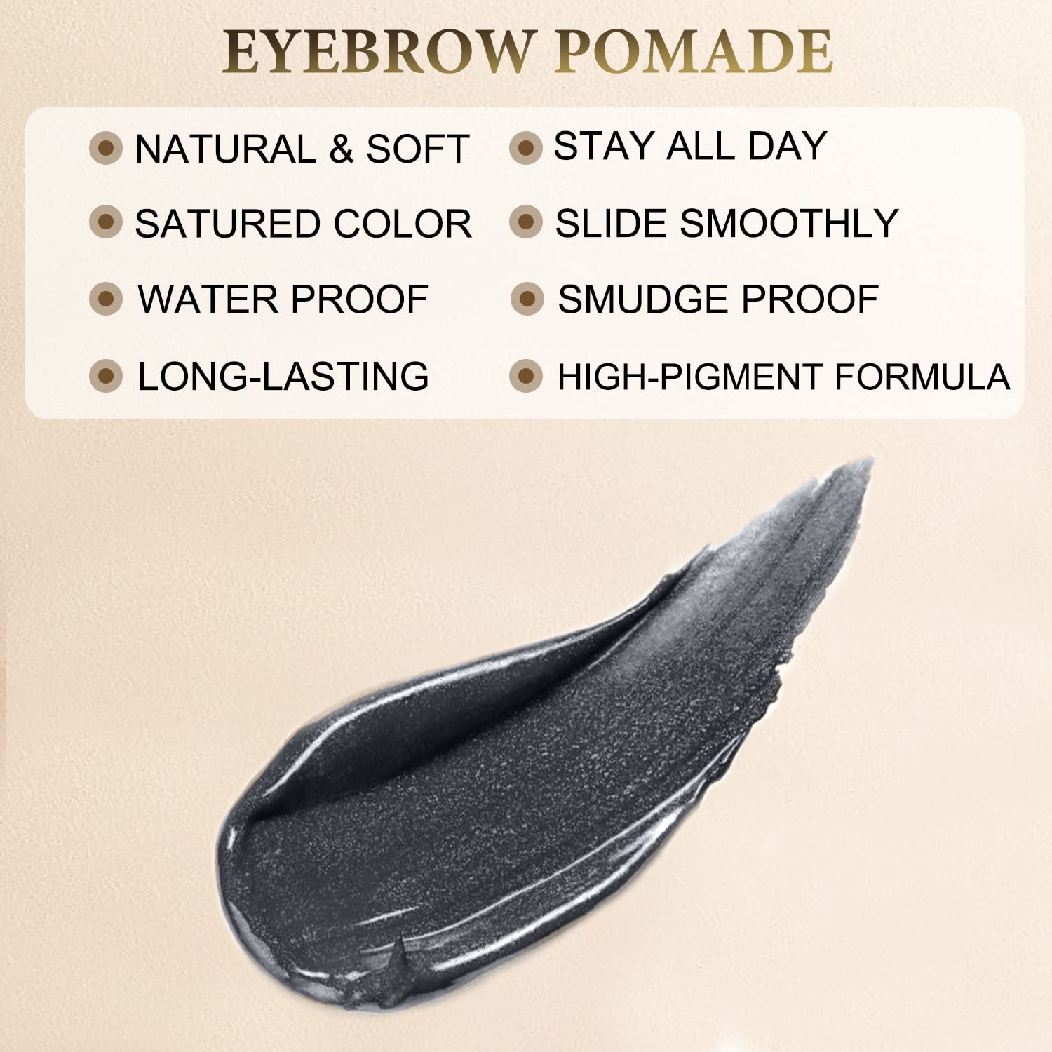LAVONE slim dark brown brow pencil for natural color.