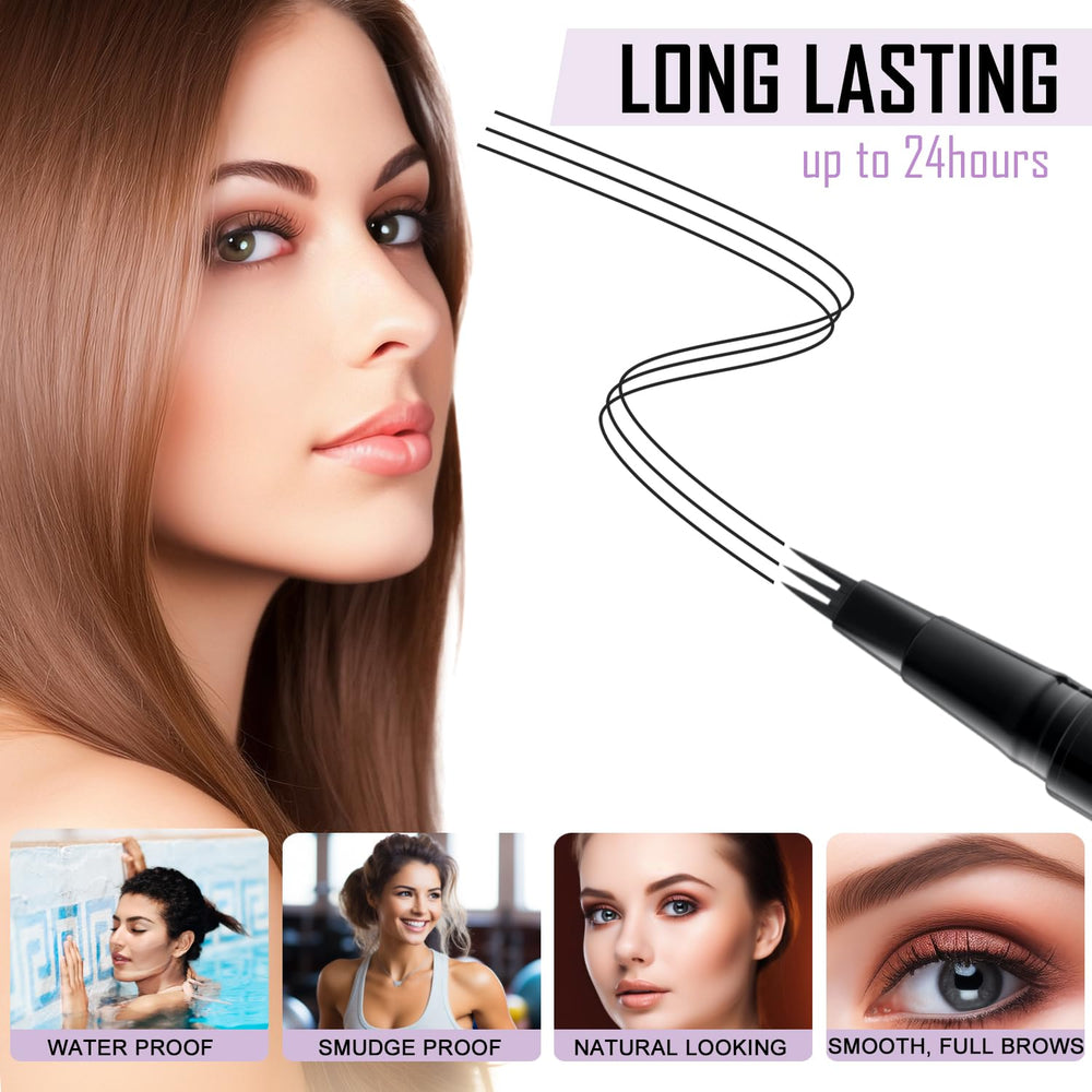 LAVONE Dual-ended Brow Brush shapes and blends brows.