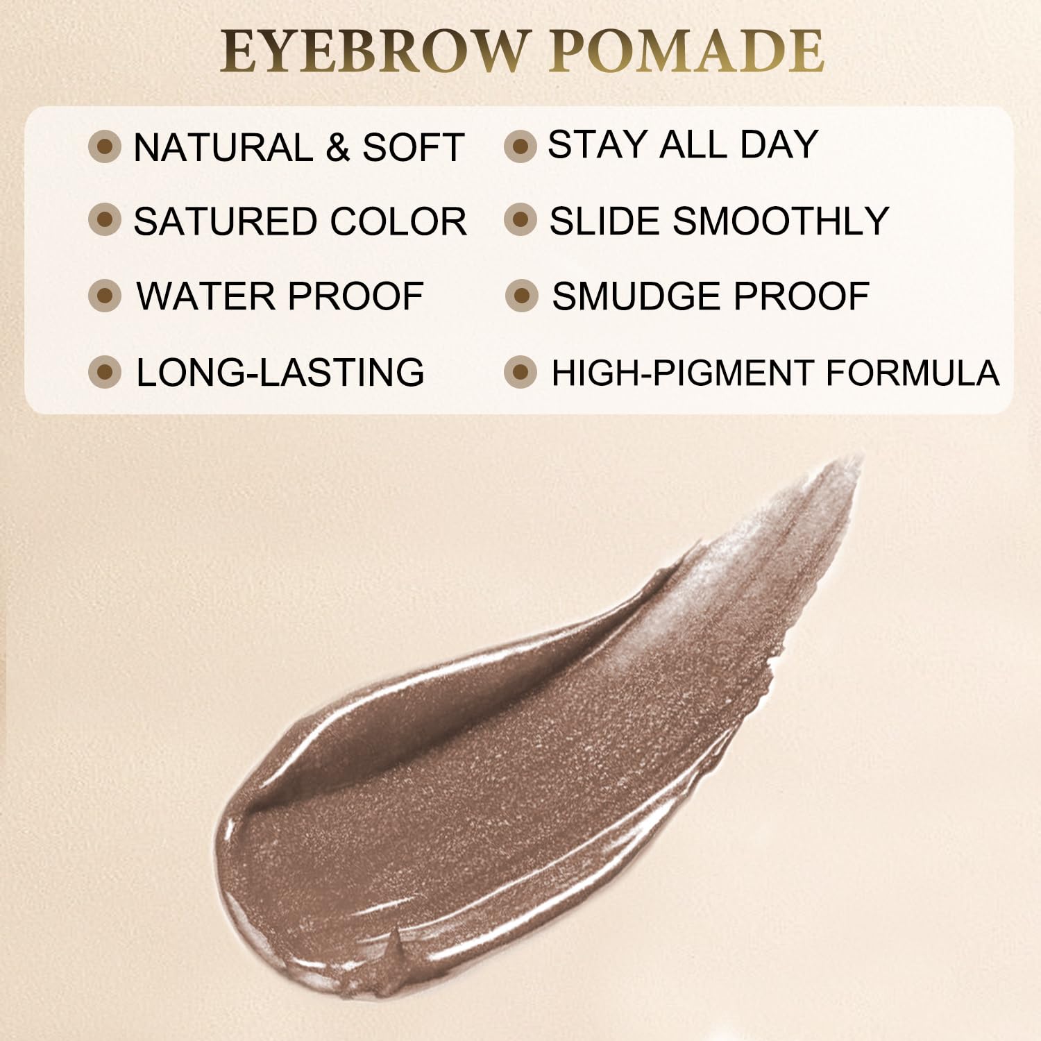 LAVONE Dual-ended Brush for effortless brow shading and blending.