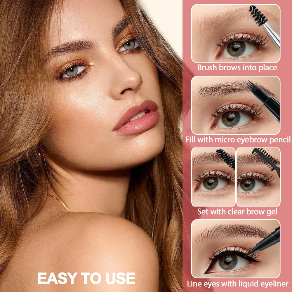 LAVONE clear brow gel doubles as wax for texture control