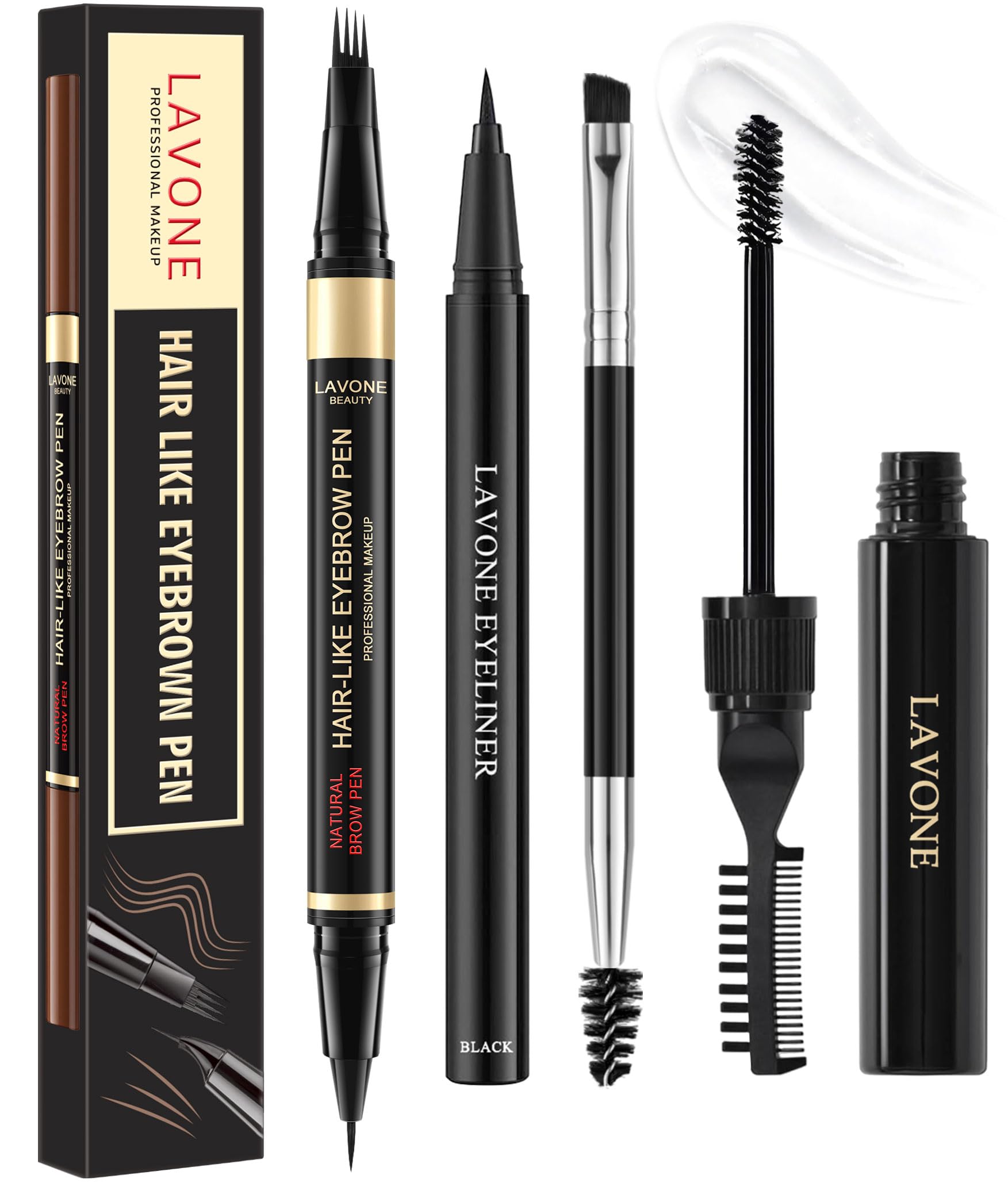 LAVONE Eyebrow Pencil Kit microblading pen creates natural hairlike strokes