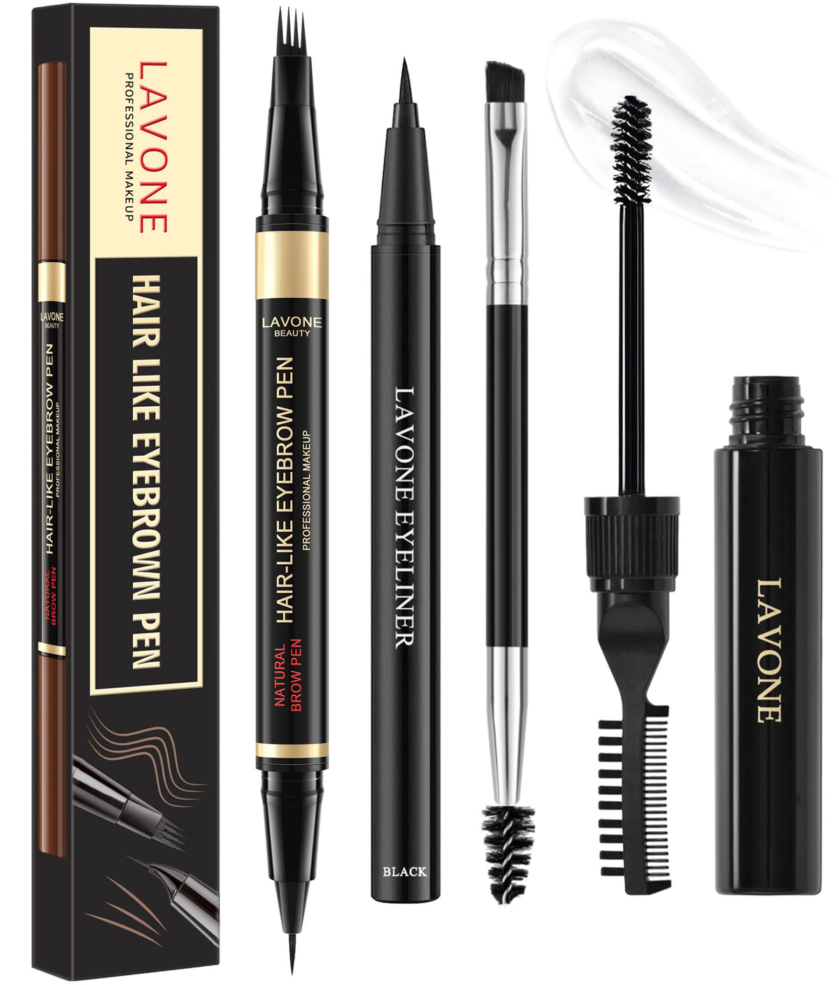 LAVONE Eyebrow Pencil Kit microblading pen creates natural hairlike strokes