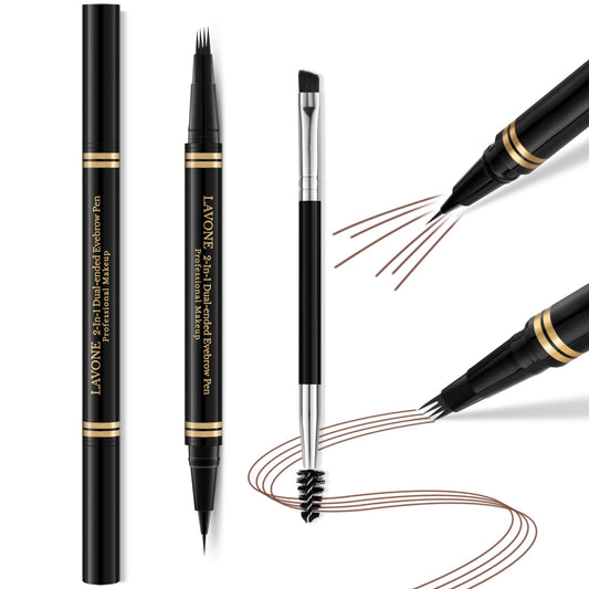LAVONE Eyebrow Pen 2-in-1 for natural-looking brows