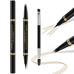 LAVONE Eyebrow Pen 4-tip microblade creates natural hair-like strokes.