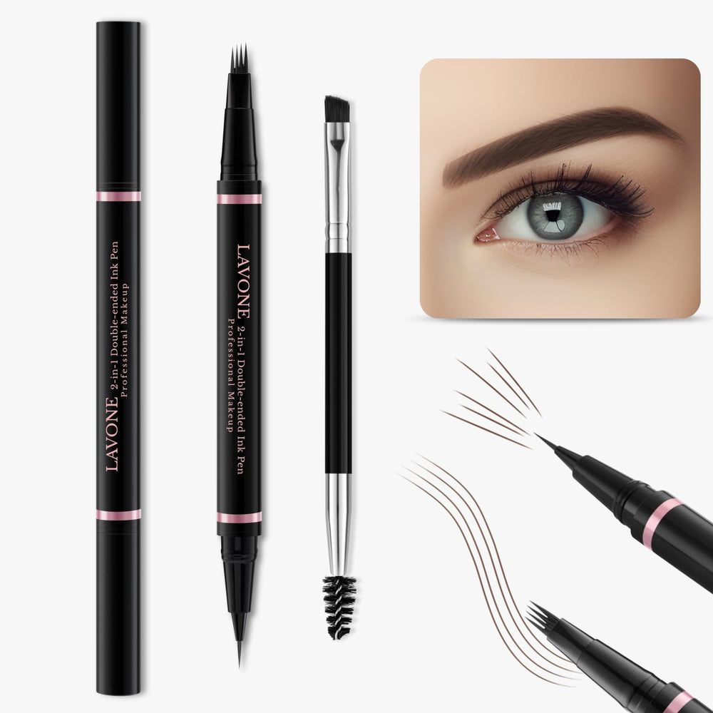 LAVONE brow pomade brunette for strong hold and defined arches.