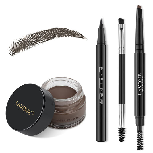 LAVONE Eyebrow Stamp Kit front view for quick, natural brow definition.