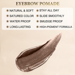 LAVONE liquid eyeliner brunette for clean, precise lines.
