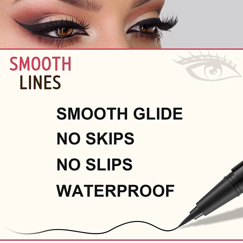 LAVONE Liquid Eyeliner waterproof precision tip for clean, defined lash line.