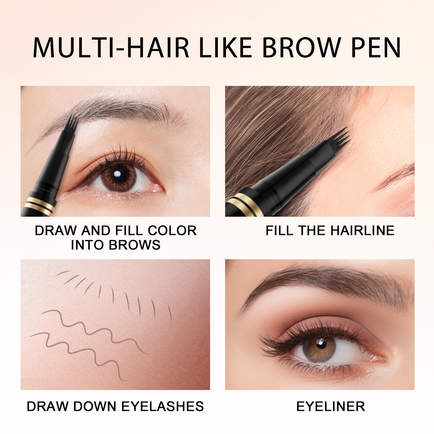 LAVONE medium brown shade matches natural brows for seamless results.