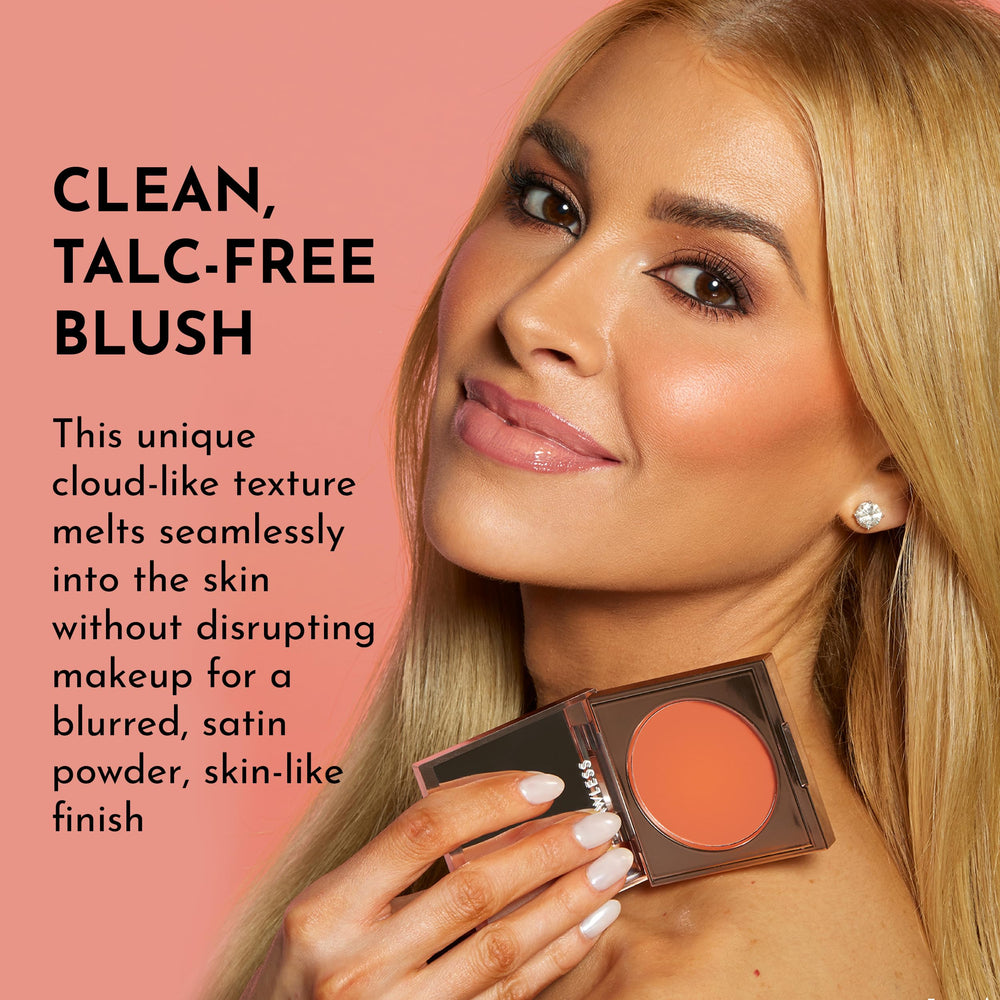 Lawless brush-ready application with Make Me Blush Brush for easy blending