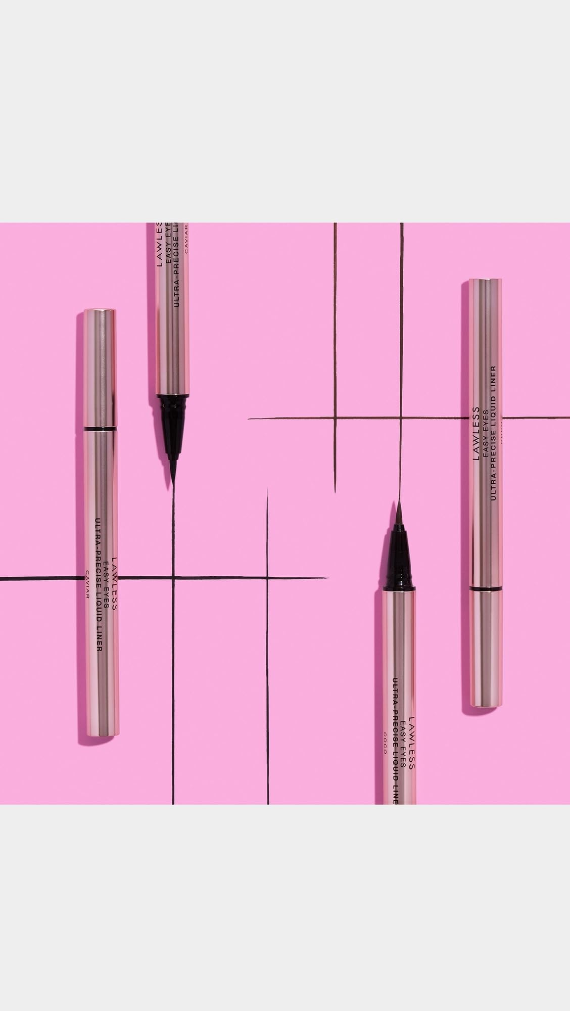 Lawless Easy Eyes Caviar shade creates dramatic evening look.