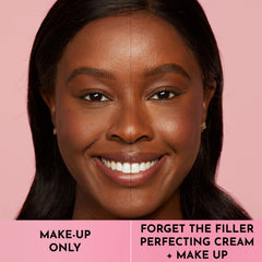 Overnight use of Lawless Forget the Filler cream for refreshed morning skin.