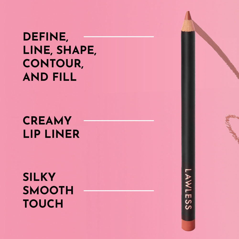 Lawless Forget the Filler Definer Liner Cinnamon texture swirl close-up.