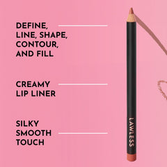 Lawless Forget the Filler Definer Liner Cinnamon texture swirl close-up.