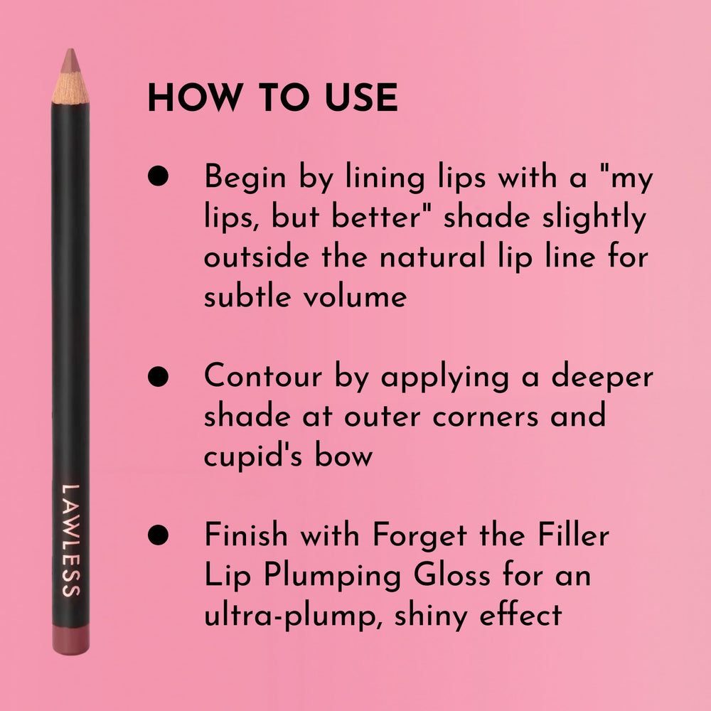 Lawless packaging of Forget the Filler Definer Liner Honey Rose.