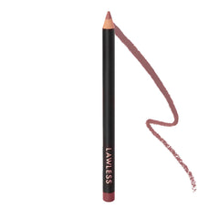 Lawless Forget the Filler Definer Liner Honey Rose swatch for defined lips.