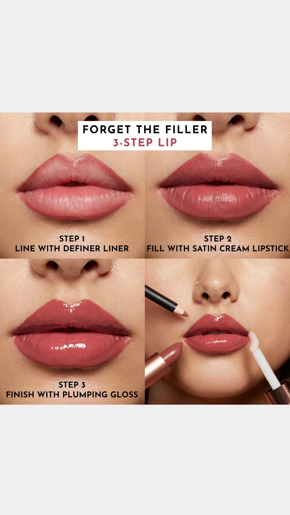Lawless Forget The Filler Definer Liner glides for a plush plump-looking shine