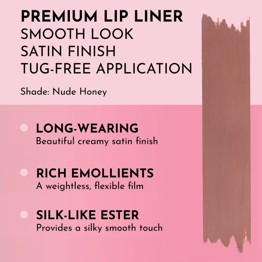 Lawless Forget The Filler Definer Liner Nude Honey glides smoothly for precise lip definition