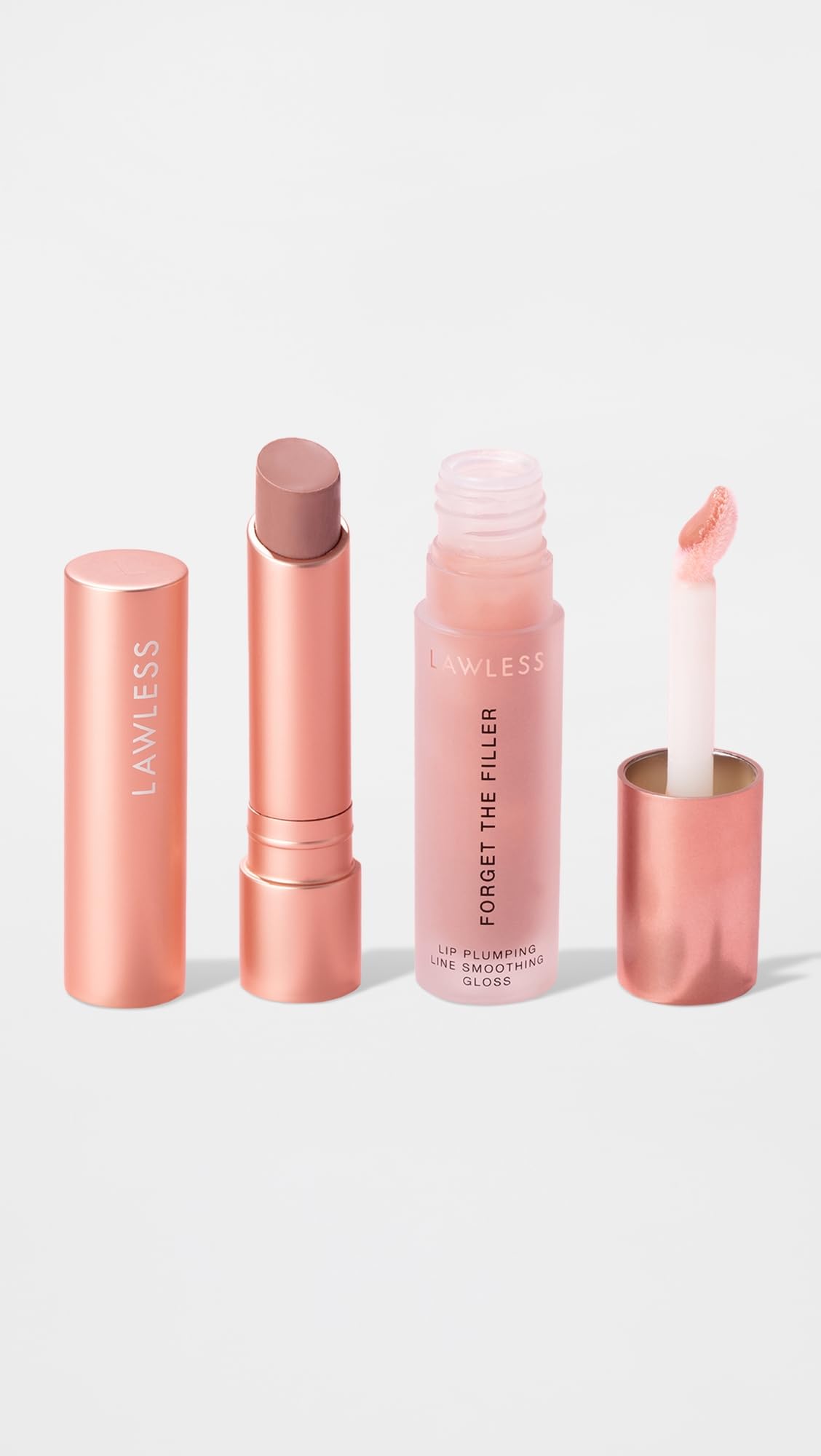 Forget The Filler Gloss applicator in action for a glossy look