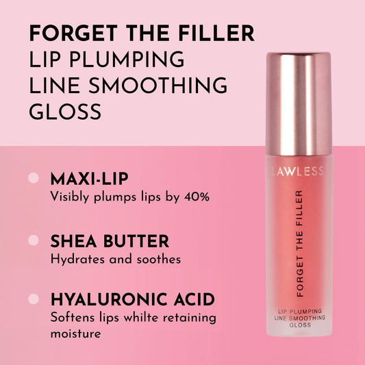 Close-up of the applicator applying Lawless gloss on lips for comfort