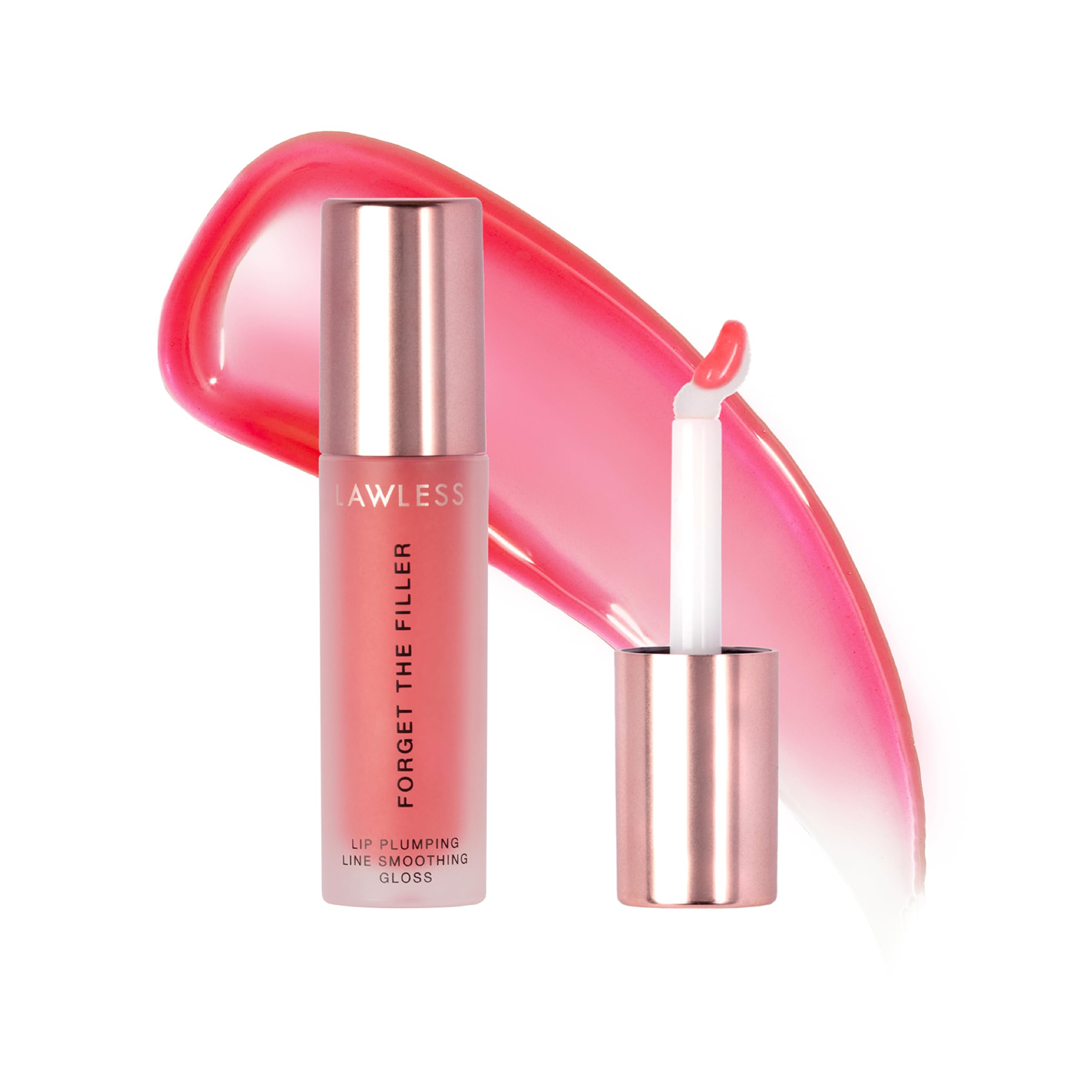 Lawless Forget the Filler gloss bottle on Cherry Vanilla with bold shine
