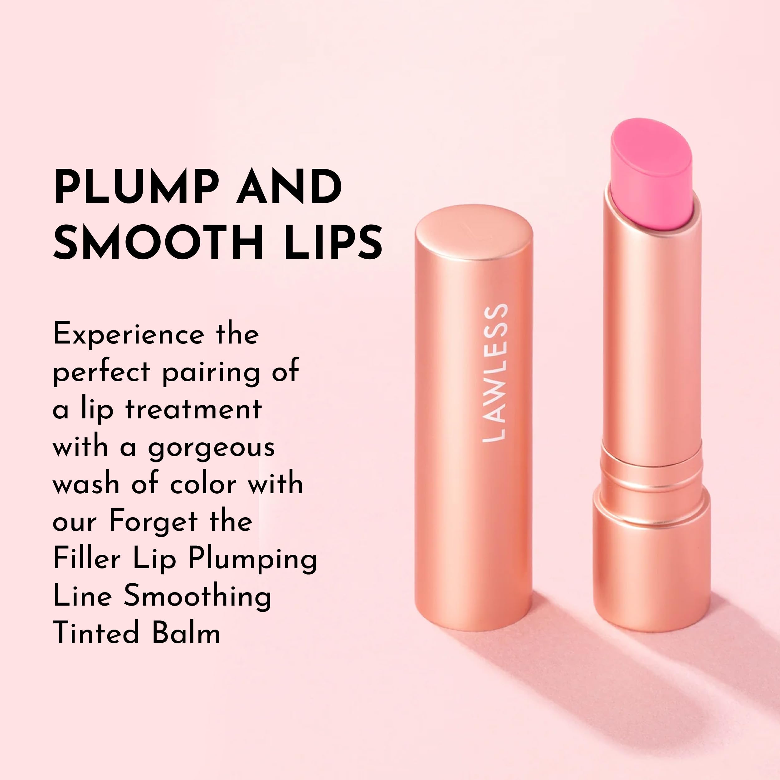Lawless Baby Doll pink tint complements natural lip tones beautifully.