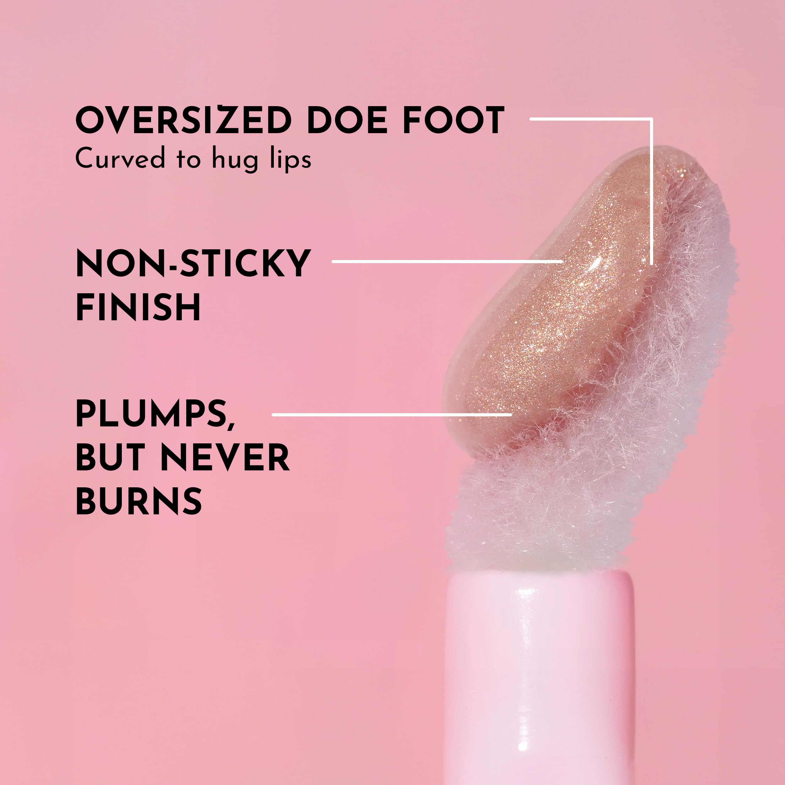 Lawless Forget the Filler Lip Gloss Candy Sky wand glide for easy, smooth application