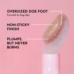 Lawless Forget the Filler Lip Gloss Candy Sky wand glide for easy, smooth application