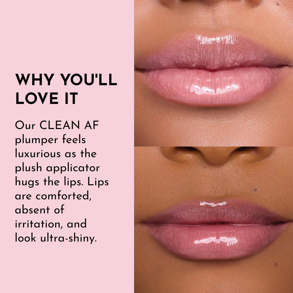 Shea butter and rosehip nourish Lawless gloss for soft, supple lips