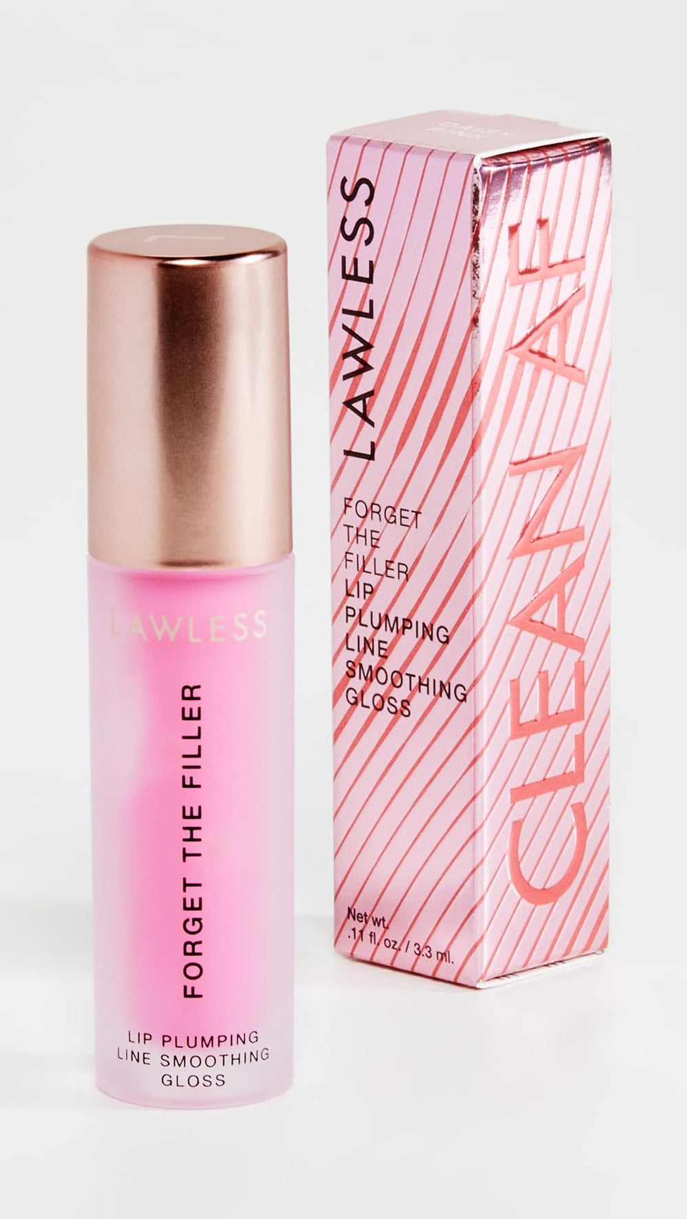 Lawless packaging featuring cruelty-free Leaping Bunny logo and elegant tube