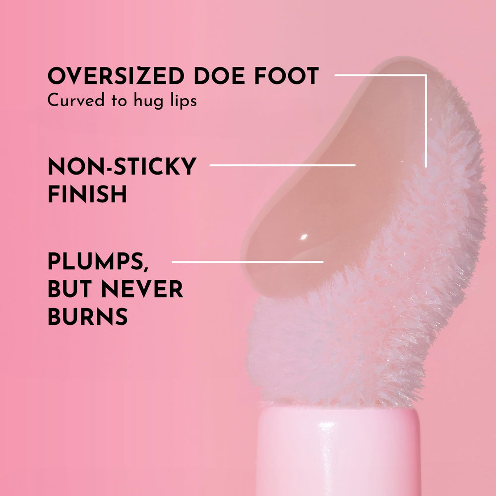 Lawless Forget The Filler gloss provides glass-like shine in Rosy Outlook