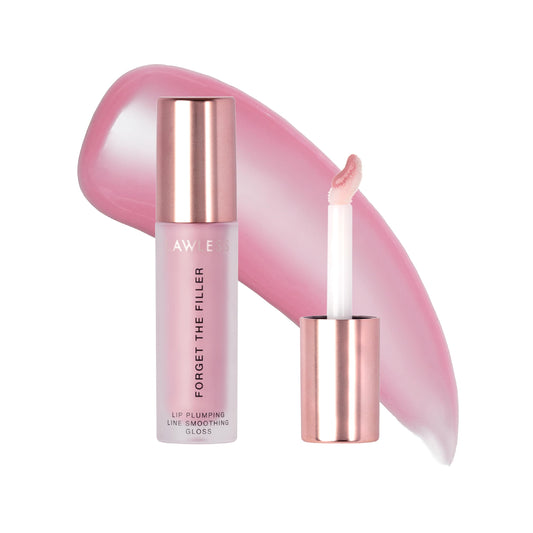 Lawless Forget The Filler Lip Plumper Lavender Sorbet bottle highlights glossy finish