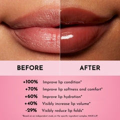 Glossy lip surface and glass-like finish from Lawless Forget The Filler gloss