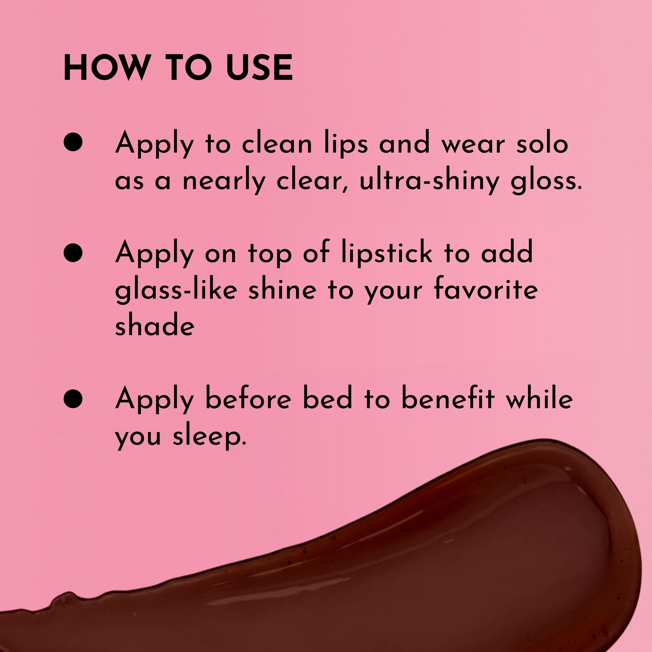 Night-time use concept: gloss adds hydration and pampering care