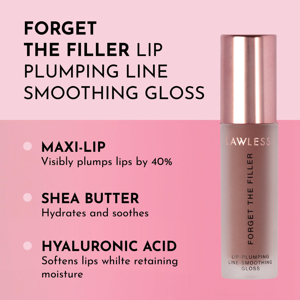 Close-up of lips as the plush applicator glides on for smooth, comfortable wear