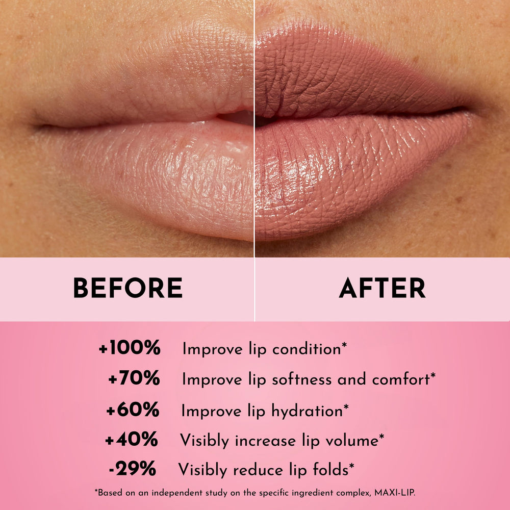 Lawless Forget the Filler Soft Truffle on lips shows true satin finish.
