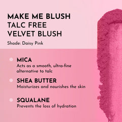 Close-up of talc-free formula showing silky, blendable color.