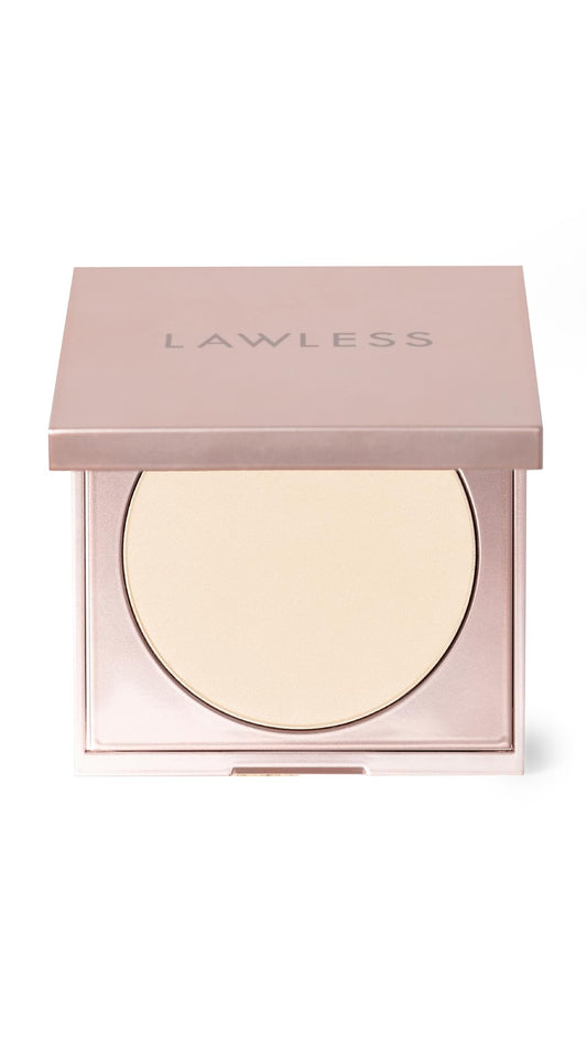 LAWLESS Perfecting Powder Brightening Banannie Tan compact for on-the-go coverage and shine control