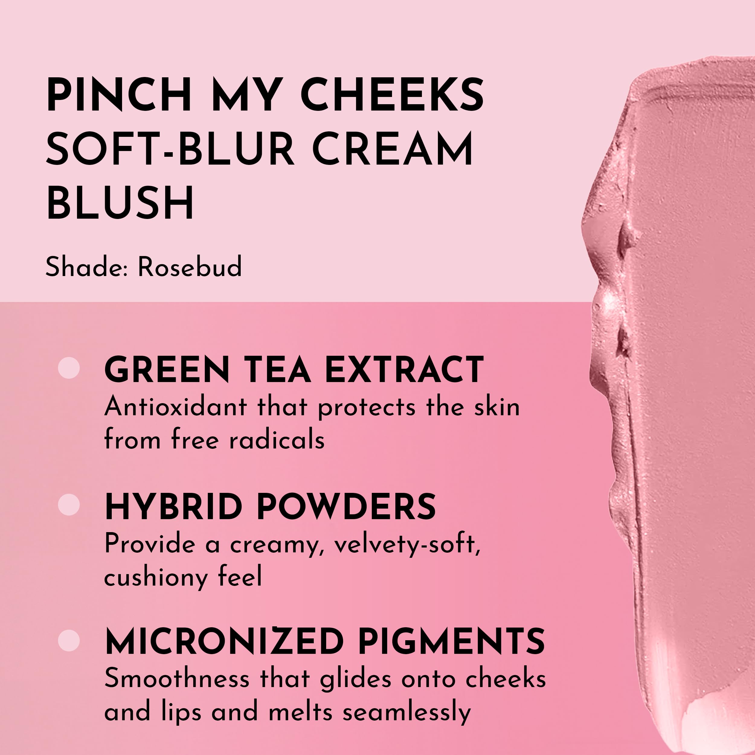 LAWLESS Pinch My Cheeks Rosebud swirl shows seamless blend into complexion.