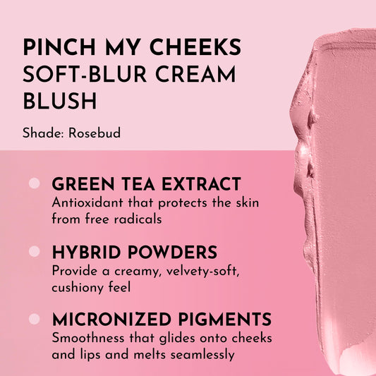 LAWLESS Pinch My Cheeks Rosebud swirl shows seamless blend into complexion.