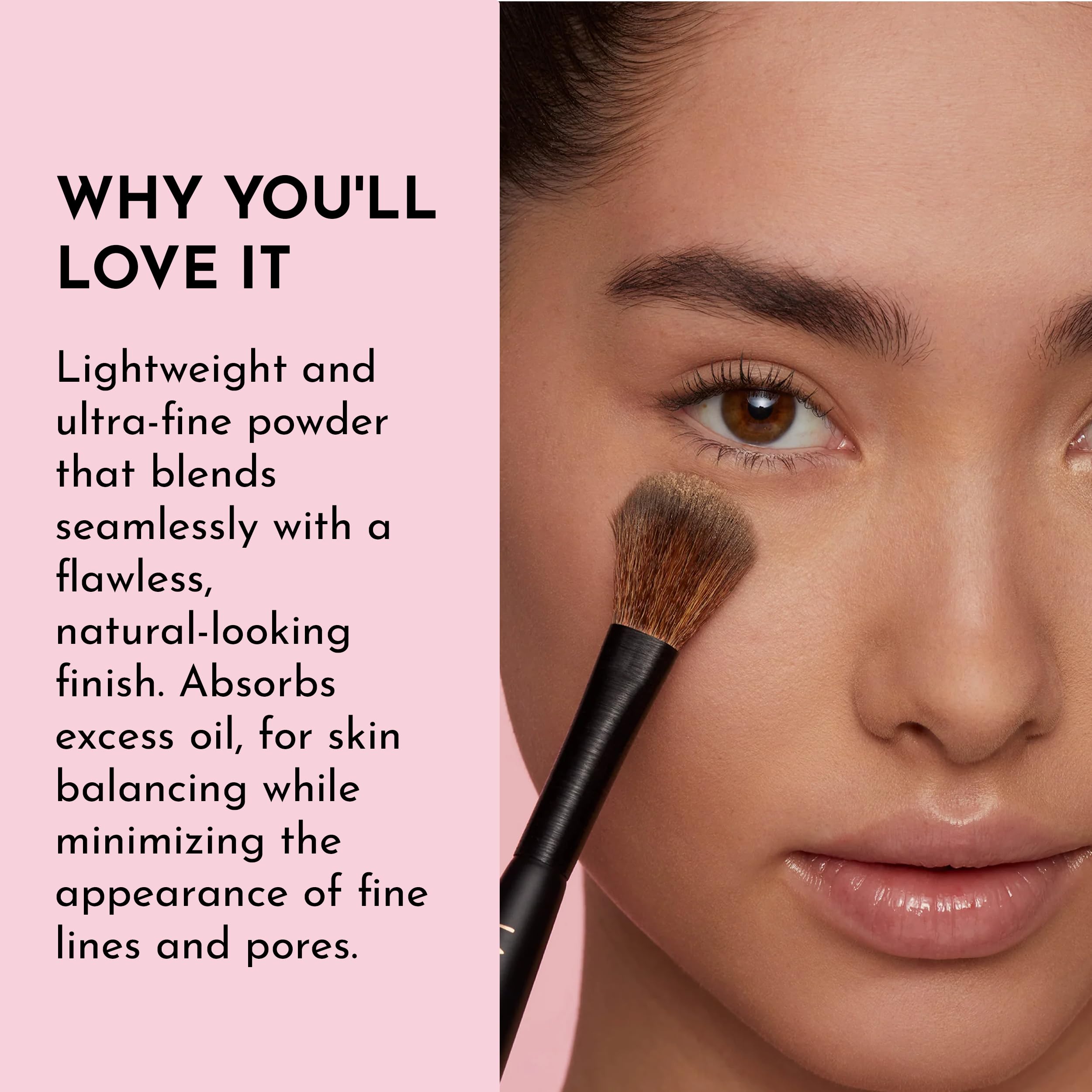 LAWLESS pore-blurring soft-focus shot highlighting even skin texture.